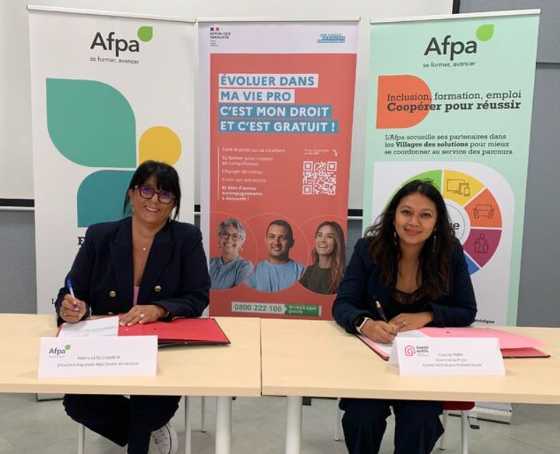 Signature de la convention régionale entre l'Afpa Centre-Val de Loire et Mon CEP par Avenir Actifs : Une avancée majeure pour l'accompagnement professionnel des salariés